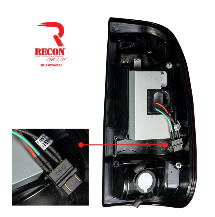 Ford Super Duty 2008-2016 F250 F350 F450 F550 Red OLED Tail Lights - Upgrade for Enhanced Visibility & Style on Trucks