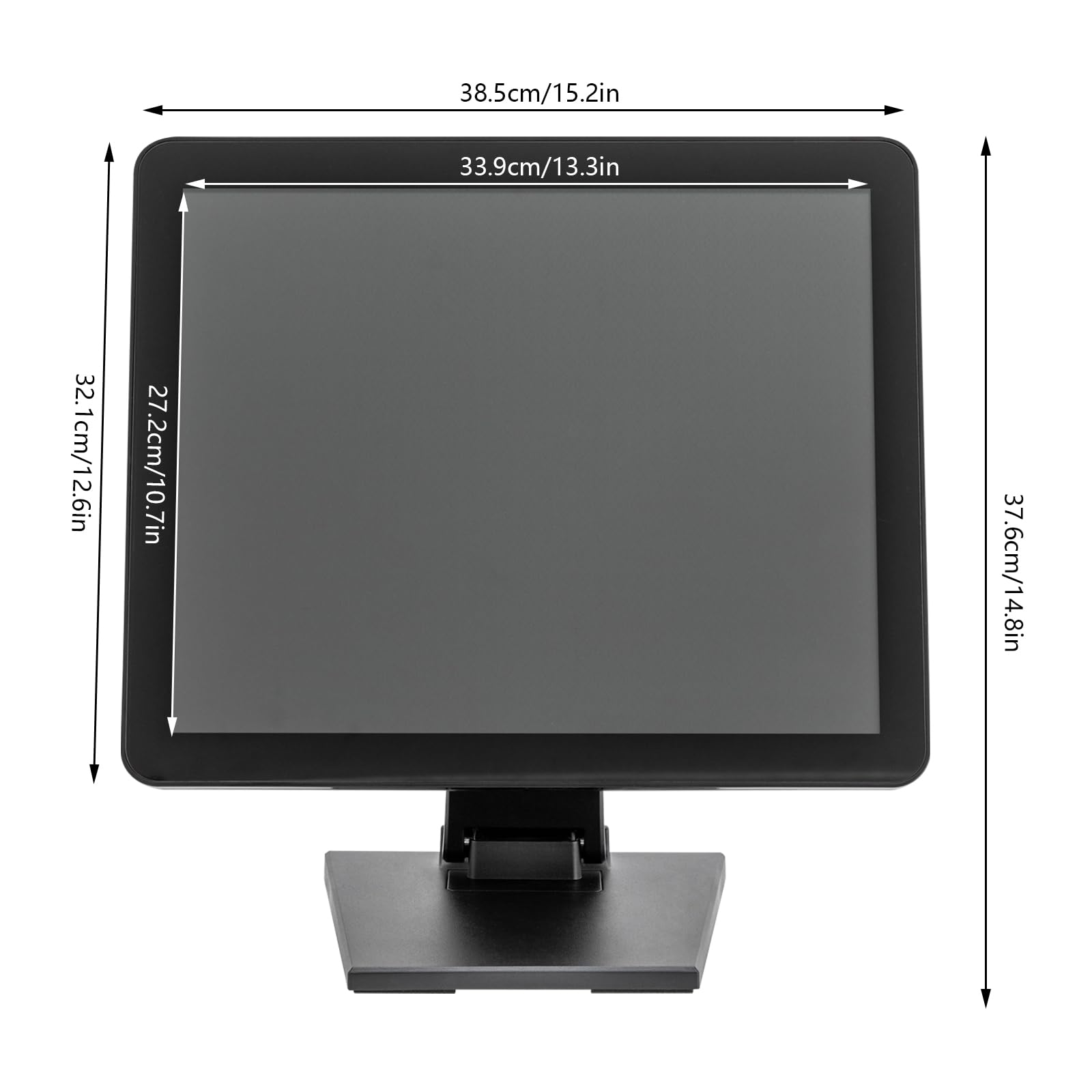 17-inch ERnonde Touch Screen Monitor - HD LCD Display with HDMI & VGA Ports, USB Interface (1280x1024) for Business, Hotels, Restaurants - Wall Mount & Desktop Use for POS, Digital Signage, Kiosks