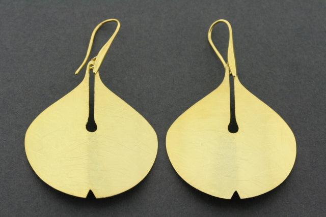 Lilly Earrings Gold Plated - Elegant Floral Dangle Earrings for Women, Perfect for Weddings, Parties & Everyday Wear