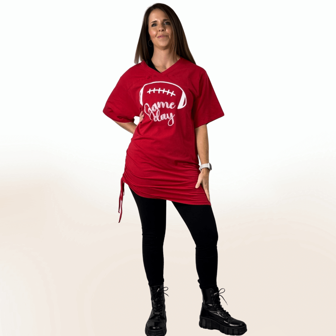 Stylish Game Day Tunic & Mini Dress - Made in USA - Perfect for Football Tailgates, Sports Events & Casual Outings