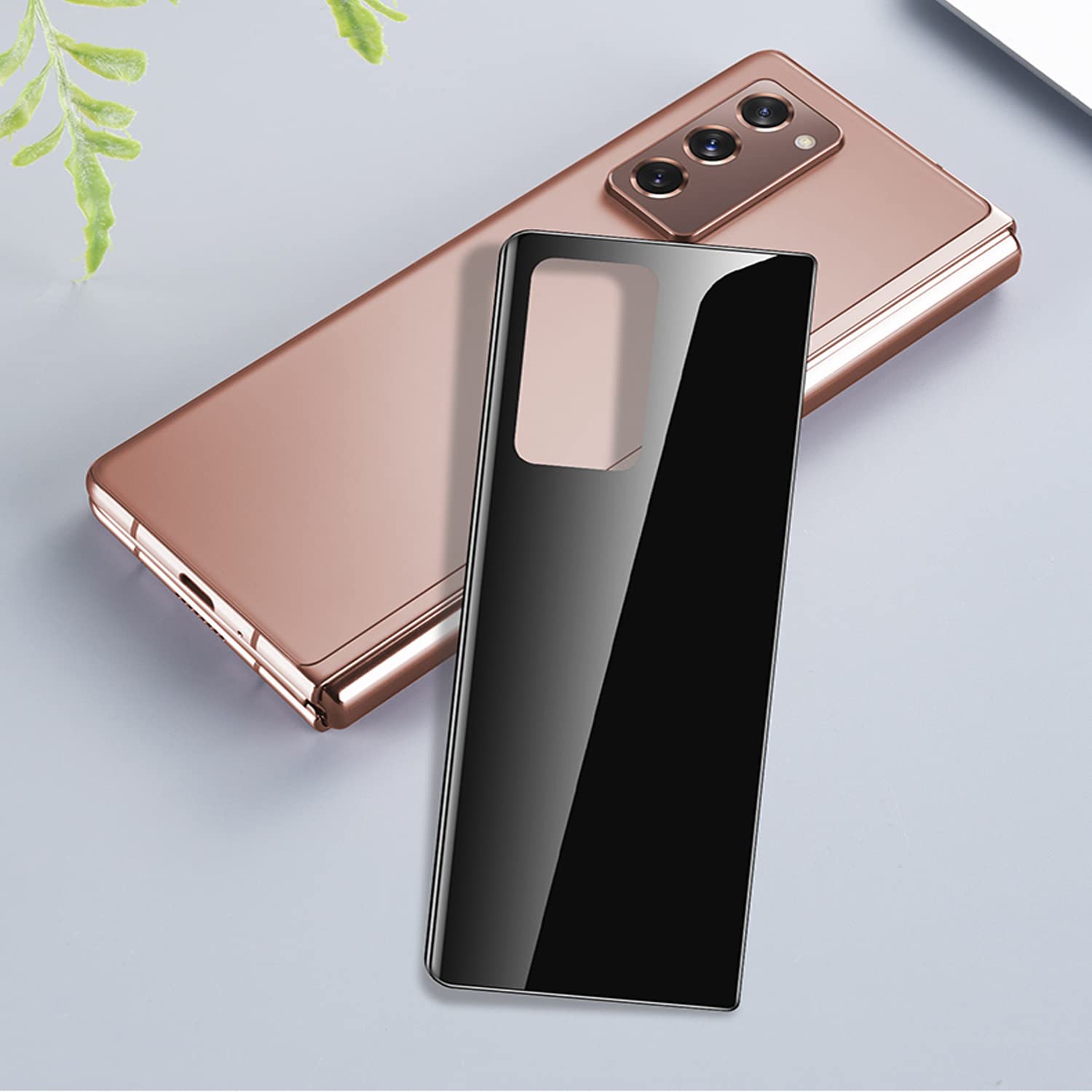 4-Pack Full Coverage Tempered Glass Screen Protector for Samsung Galaxy Z Fold 2 5G - 2 Front & Back Protectors + 2 Camera Lens Protectors | Anti-Scratch, Bubble-Free Installation | Perfect for Work, Travel & Daily Protection