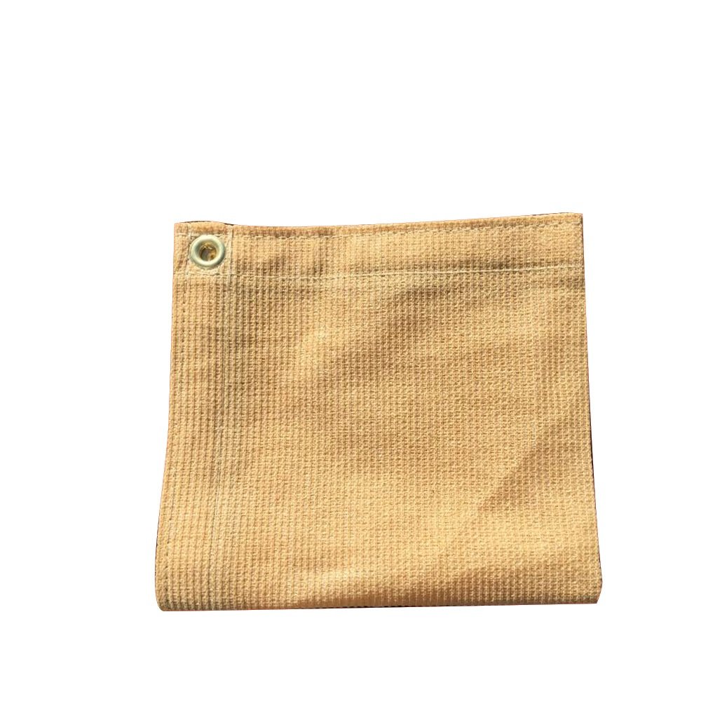 XTARPS 6x8 ft Premium 90% Shade Cloth - 7oz UV Resistant Sun Shade Sail in Tan - Perfect for Patio, Garden, Pool & Outdoor Shade Protection