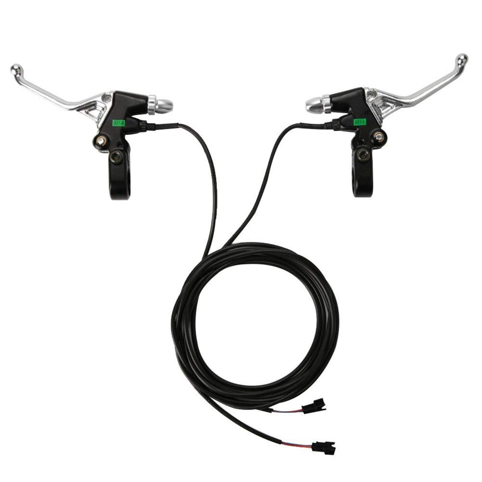 EVTSCAN Bike Brake Lever - 1 Pair Aluminum Alloy Waterproof Brake Handles for Electric Bikes & Scooters - Perfect for Mountain Biking, Commuting, and Urban Riding