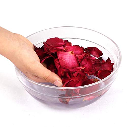 100% Natural Dried Red Rose Petals - 100 Grams Bulk for Wedding Confetti, Valentine's Day Decorations, Bath & Foot Spa, DIY Crafts, Sachets & Romantic Gift Ideas | Perfect for Aromatherapy, Home Decor & Special Events