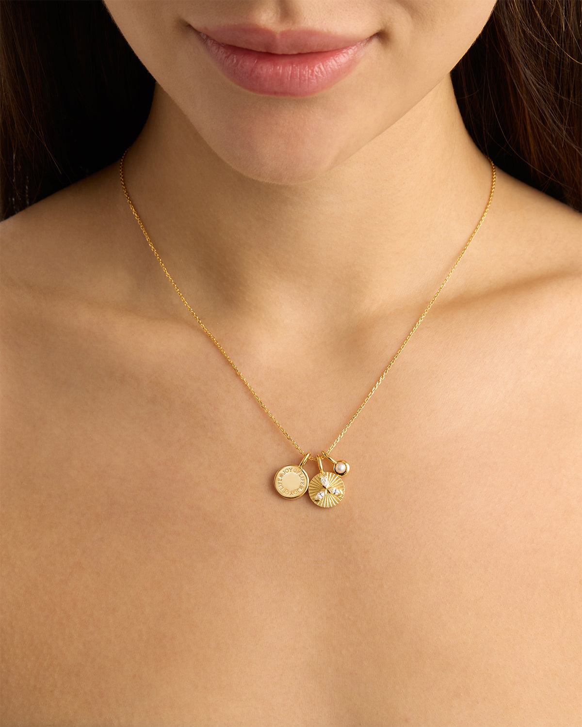 18k Gold Vermeil Joy Necklace for Women - Elegant & Dainty Layering Jewelry - Perfect for Everyday Wear, Gifts & Special Occasions