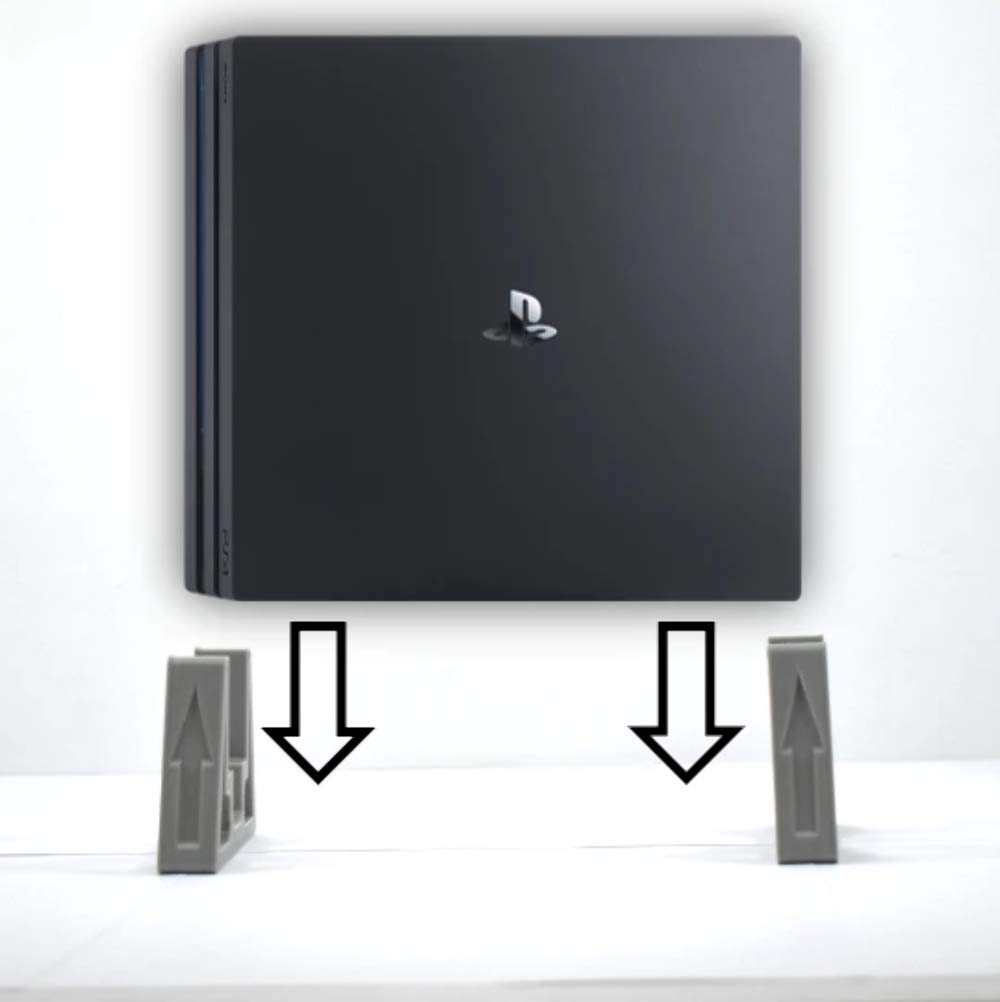 Adjustable PS4 Vertical Stand Compatible with PS4, PS4 Slim & PS4 Pro - Multiple Colors Available (Black, Pro) - Perfect for Gaming Setup & Space Saving