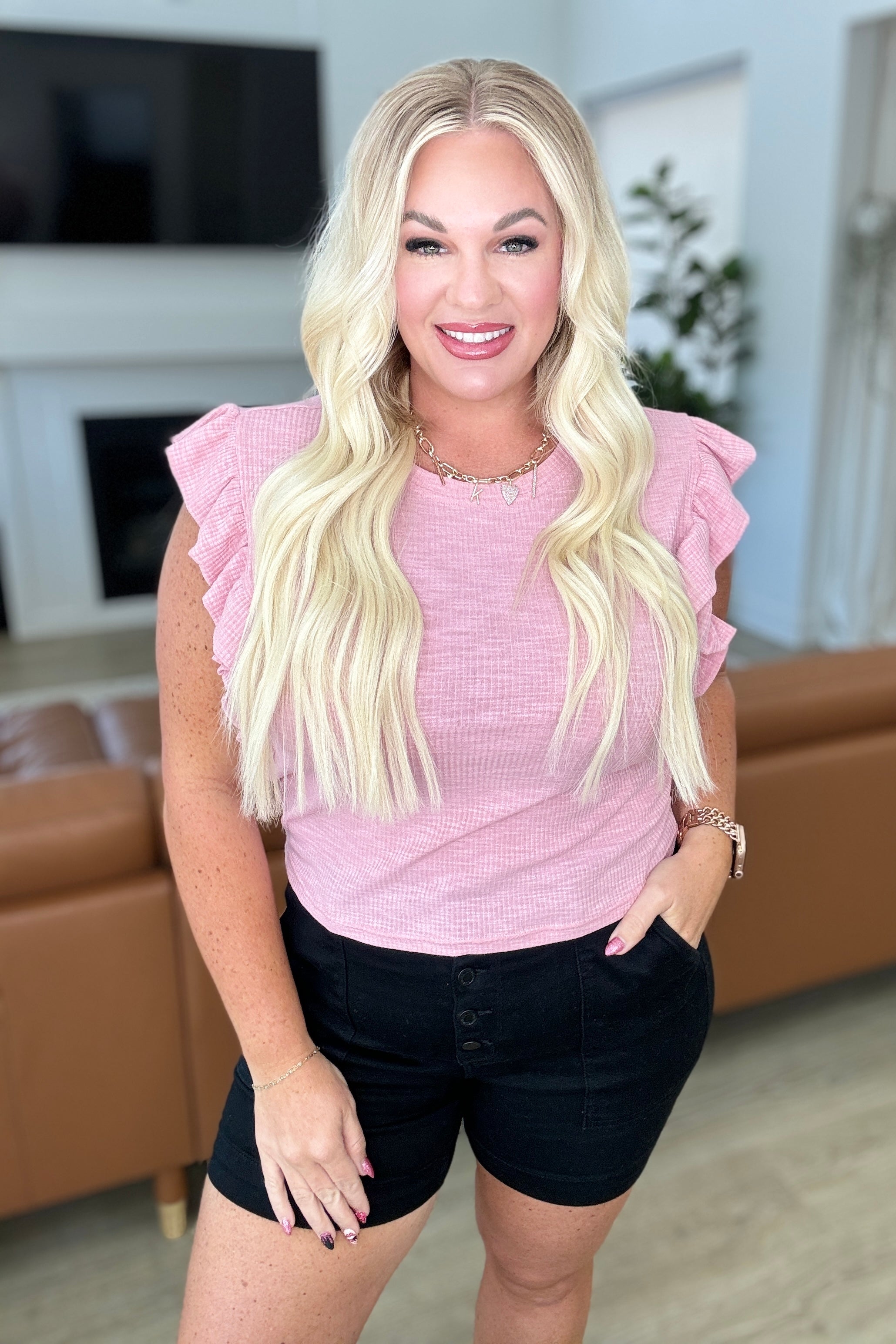 Stylish Ruffle Sleeve Blouse for Women - Sweet & Feminine Floral Print Top for Spring/Summer | Perfect for Dates, Parties & Office Wear
