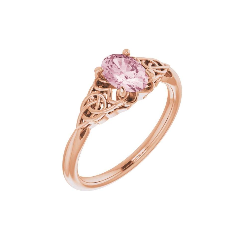 Celtic Solitaire Ring Band - Elegant Irish Inspired Wedding & Engagement Jewelry for Women - Perfect for Anniversaries, Proposals & Special Occasions