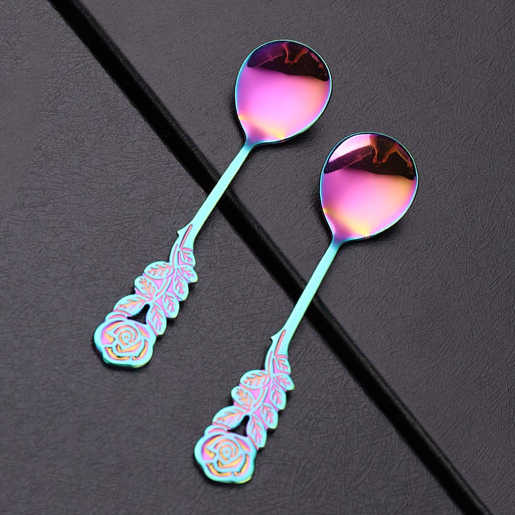3-Piece Creative Stainless Steel Flatware Set - Dessert Spoon & Ice Cream Scoop for Home, Kitchen & Party Tableware | Perfect for Ice Cream, Desserts, Yogurt & More