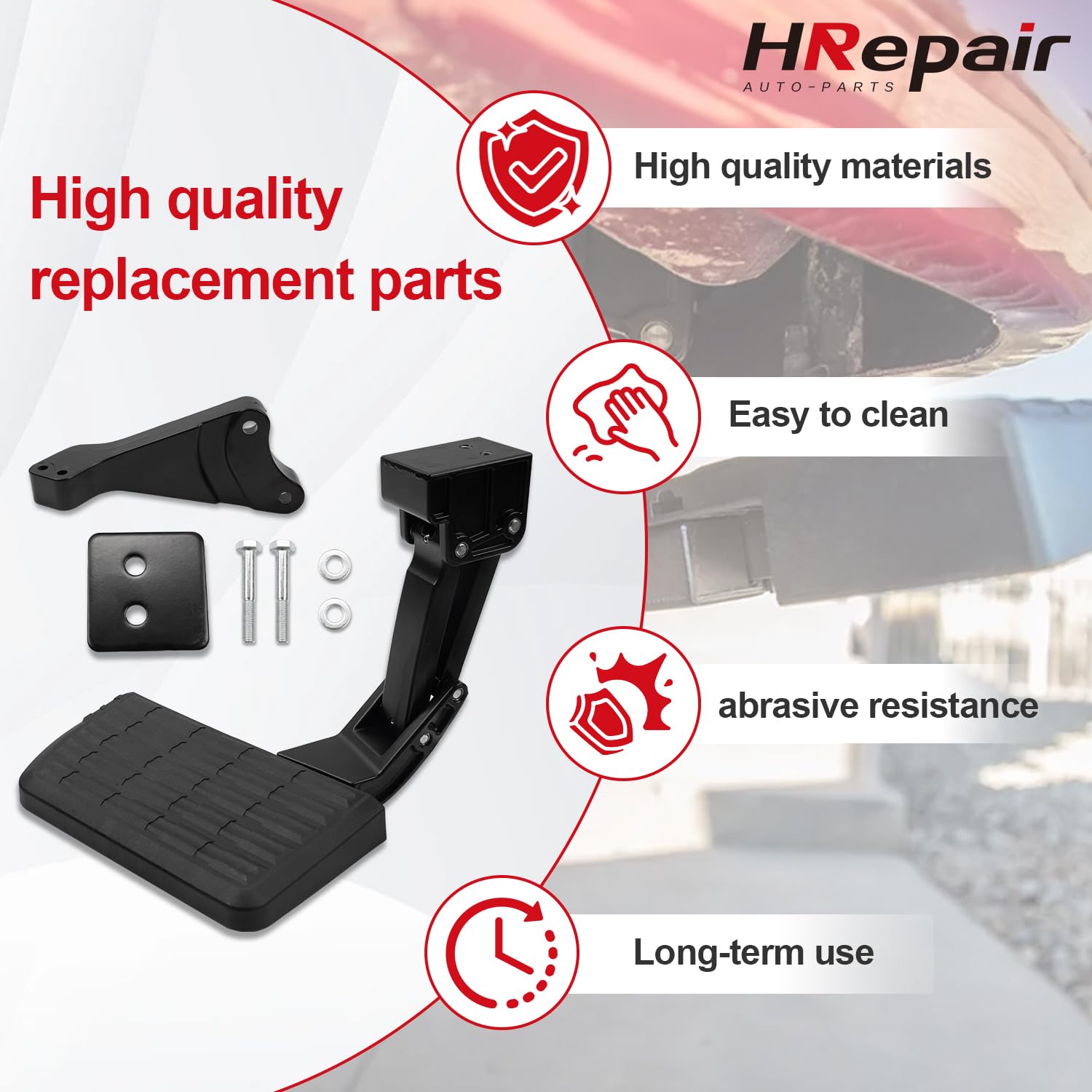 Retractable Bumper Tailgate Step for Ford F150 2006-2014 | Replacement for AMP Research BedStep 75302-01A | Easy Truck Bed Access for Loading & Outdoor Adventures