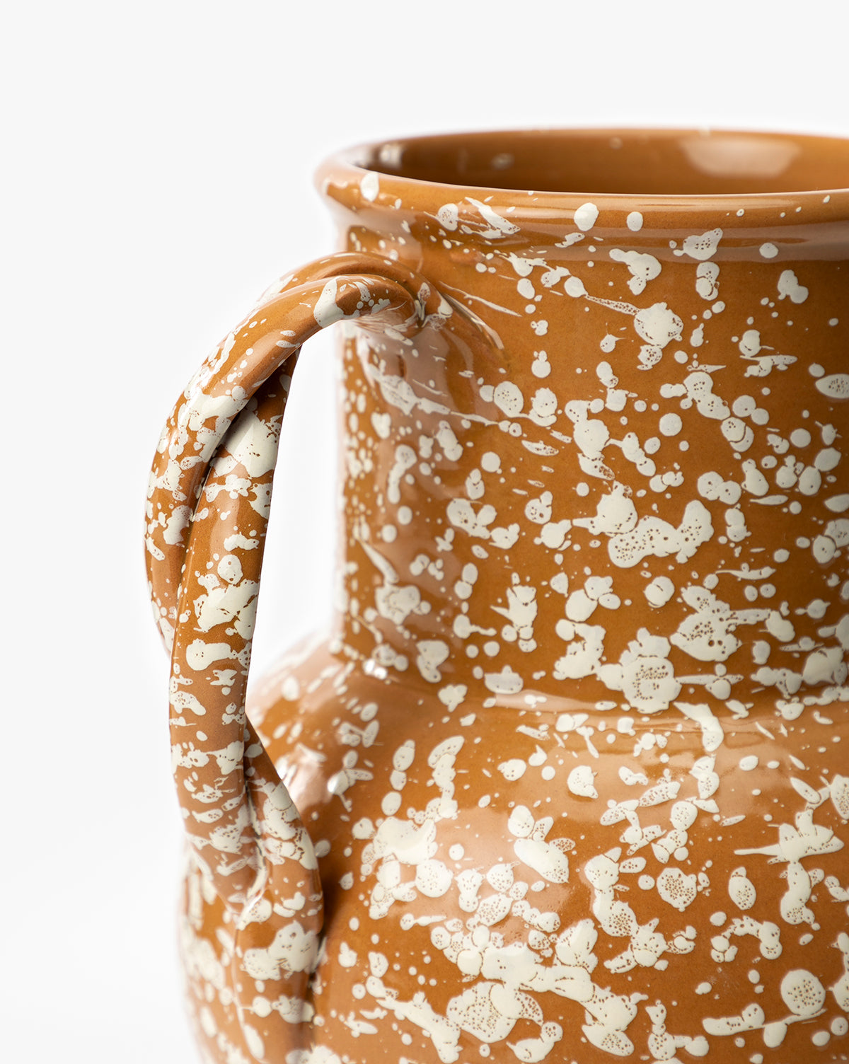 Splatter Verona Vase - Modern Ceramic Flower Vase for Home Decor, Wedding Centerpiece & Boho Chic Interior Design