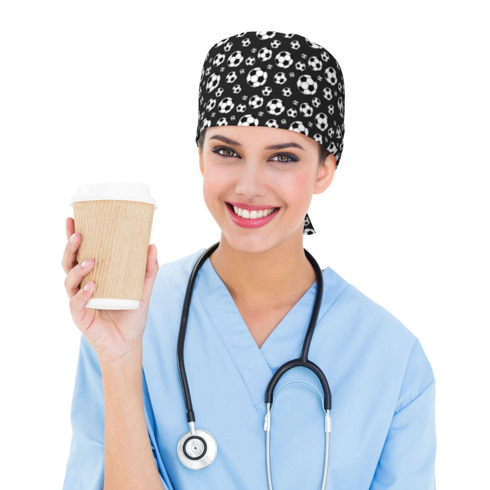 Premium Scrub Caps for Women & Men - Breathable Surgical Nurse Hat with Ponytail Hole - Ideal for Medical, Dental, Football & Soccer Professionals - Perfect for Hospitals, Clinics & Sports Activities