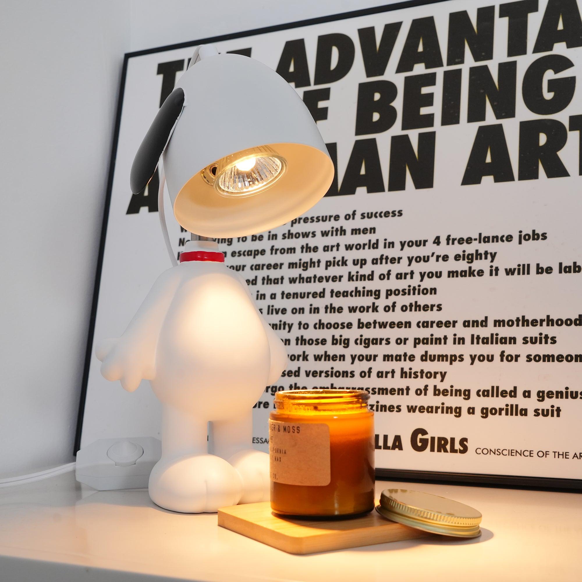 Snoopy Candle Warmer Lamp - Aromatherapy Wax Melter with Adjustable Brightness for Home, Office & Relaxation | Perfect Gift for Peanuts Fans & Candle Lovers