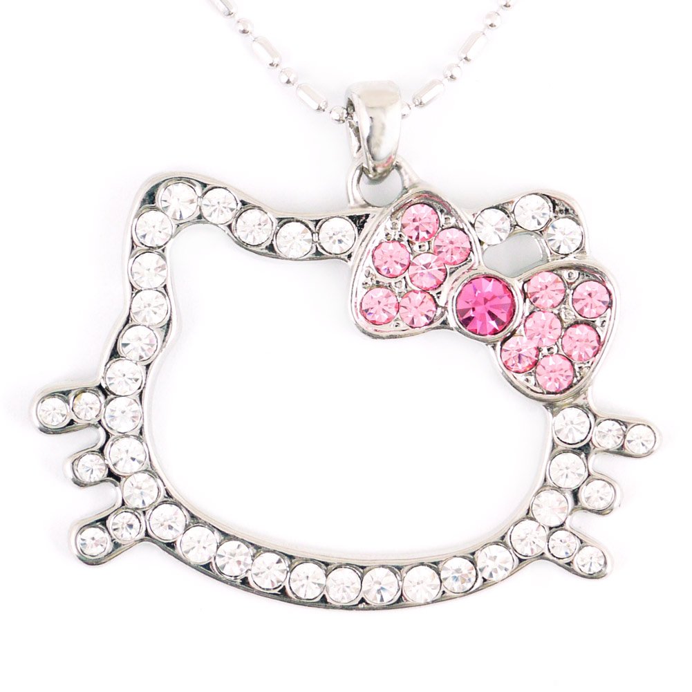 Hello Kitty Necklace for Women - Cute Kawaii Cat Pendant Jewelry Gift for Girls, Teens & Adults | Perfect for Birthdays, Valentine's Day & Everyday Wear