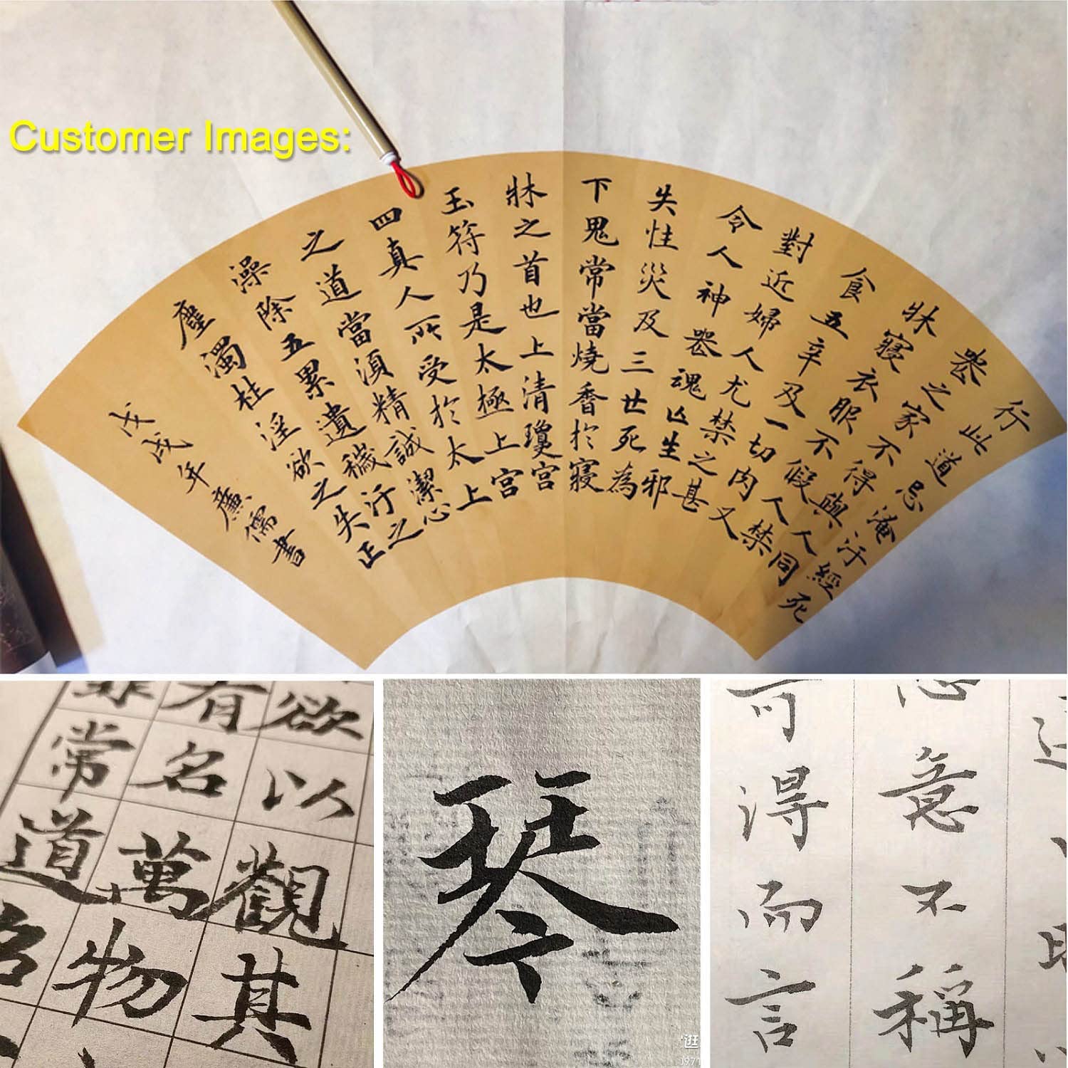 Premium Chinese Calligraphy Brush - Xiaokai Weasel Hair Brush for Small Regular Script | Professional Japanese Kanji Writing Tool | Ideal for Beginners & Artists | Perfect for Traditional Calligraphy Practice & Zen Meditation