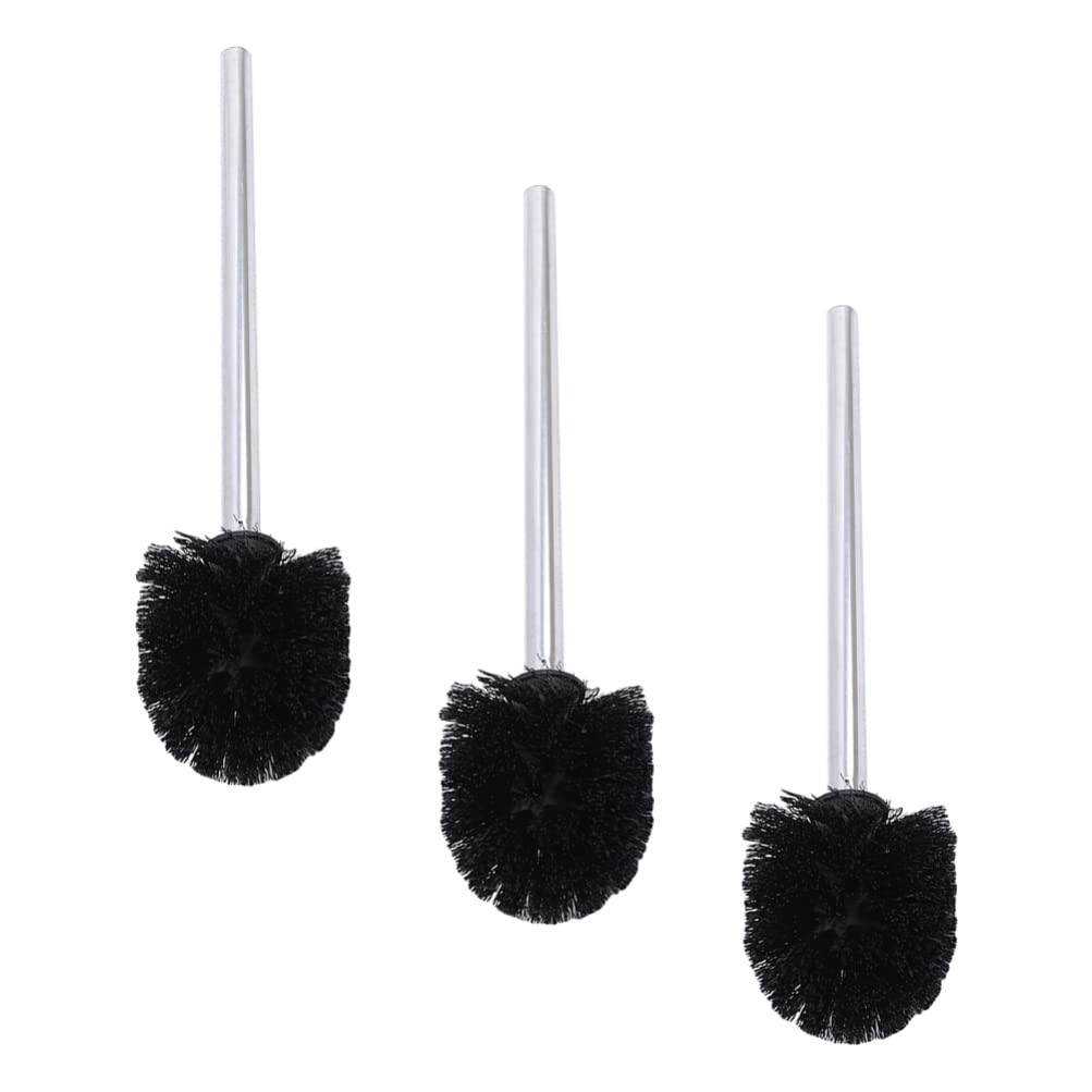3-Pack Bathroom Brush Replacement Heads - Durable Refill Brush Heads for Household Cleaning - Perfect for Toilets, Sinks, and Tile Grout Cleaning