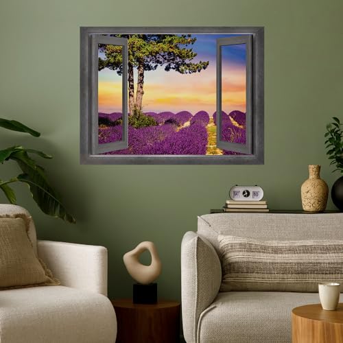 Colored Field at Sunset