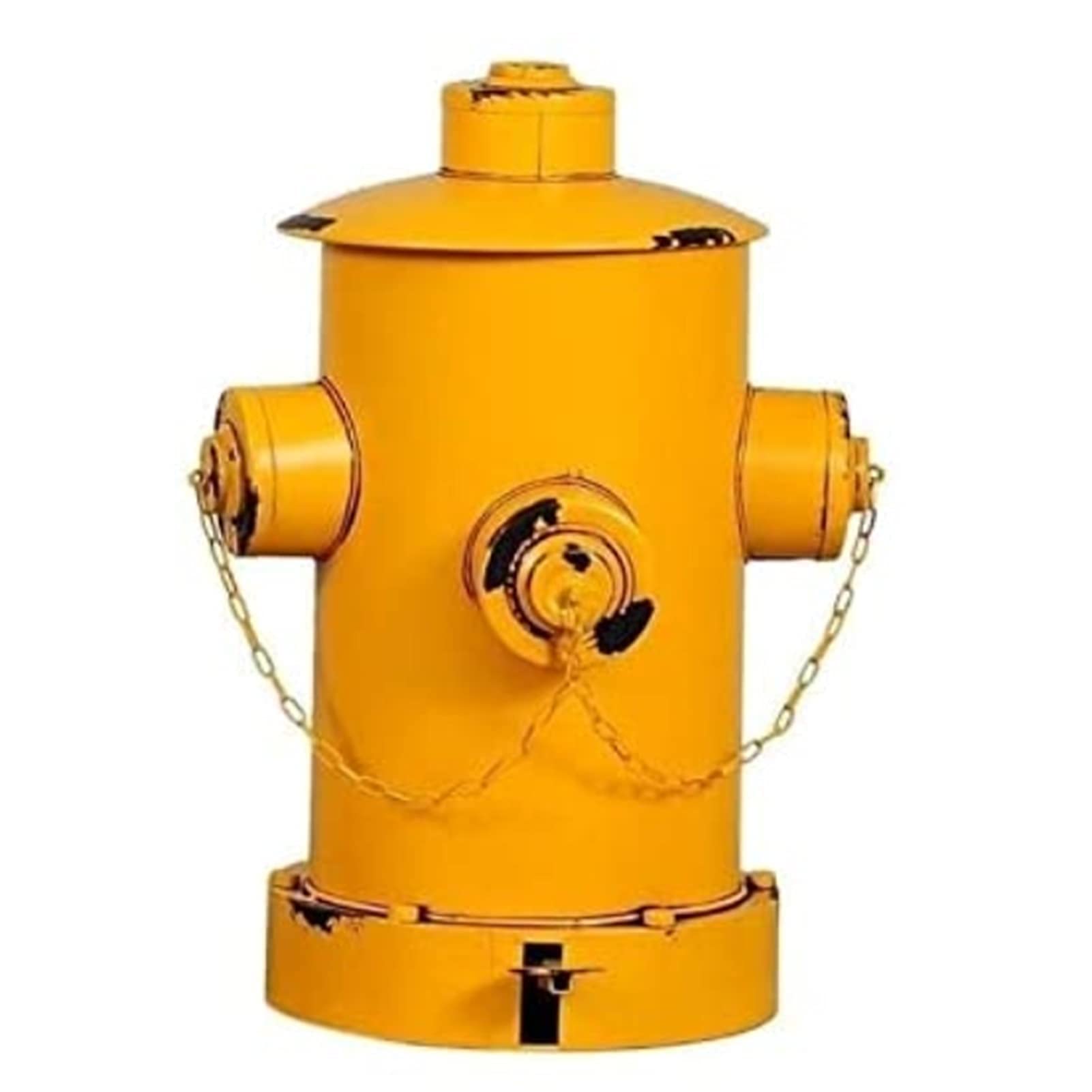 Fire Hydrant Shaped Wrought Iron Pedal Trash Can - Indoor/Outdoor Waste Bin for Kitchen, Office & Industrial Use | Creative Metal Garbage Bin with Foot Pedal for Easy Hands-Free Disposal