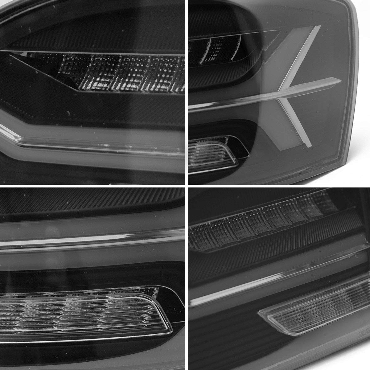 VLAND LED Tail Lights for 2011-2014 Volkswagen Jetta/Sagitar 6th Gen (A6) - Smoked Lens Style, Plug and Play, Direct Replacement (Not Compatible with LED Models) - Upgrade Your Car's Rear Lighting for Enhanced Style and Safety