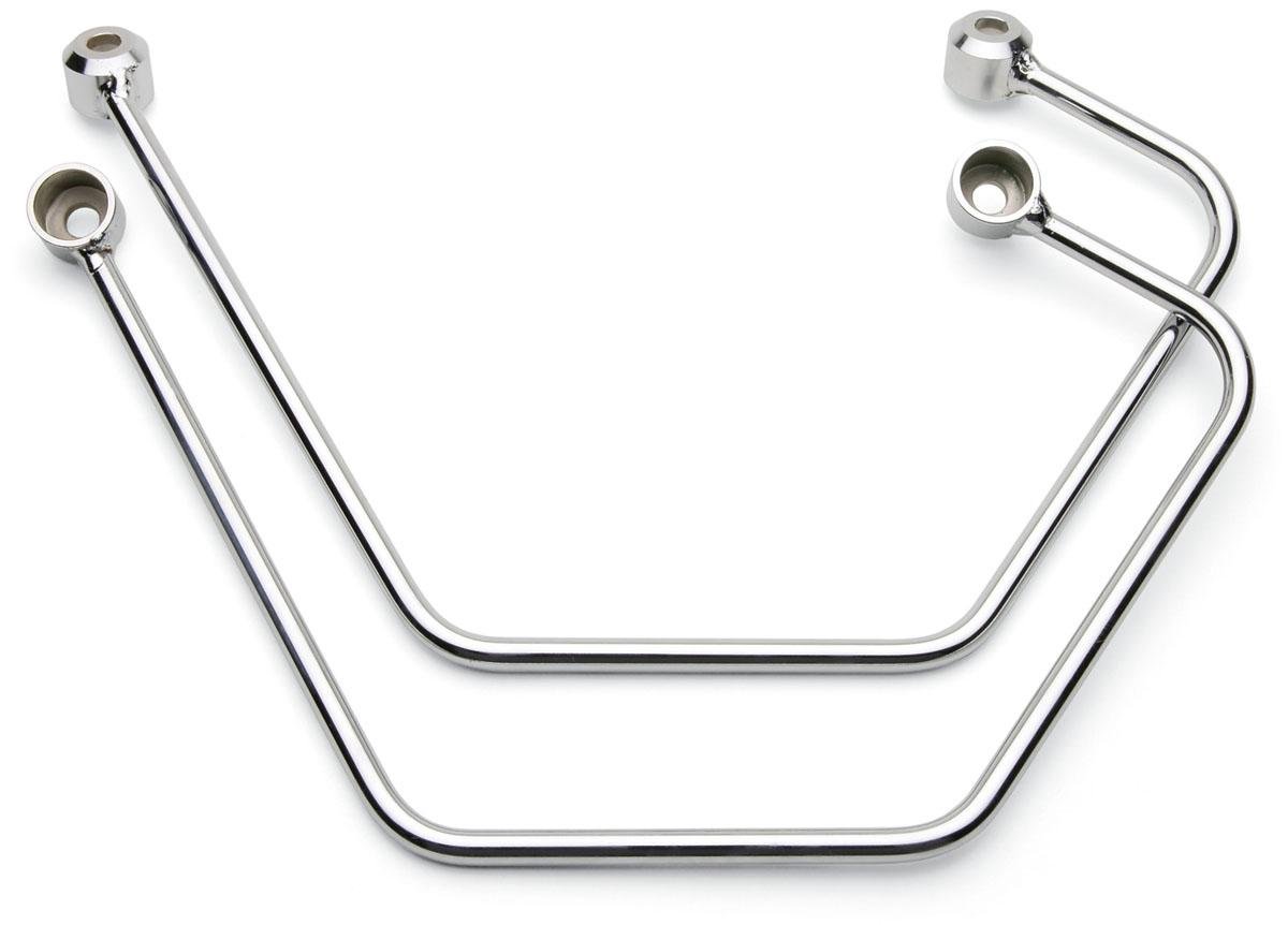 Cobra Chrome Saddlebag Supports for 2004-2009 Honda VT750C Shadow Aero - Heavy Duty Motorcycle Luggage Rack for Touring & Long Rides