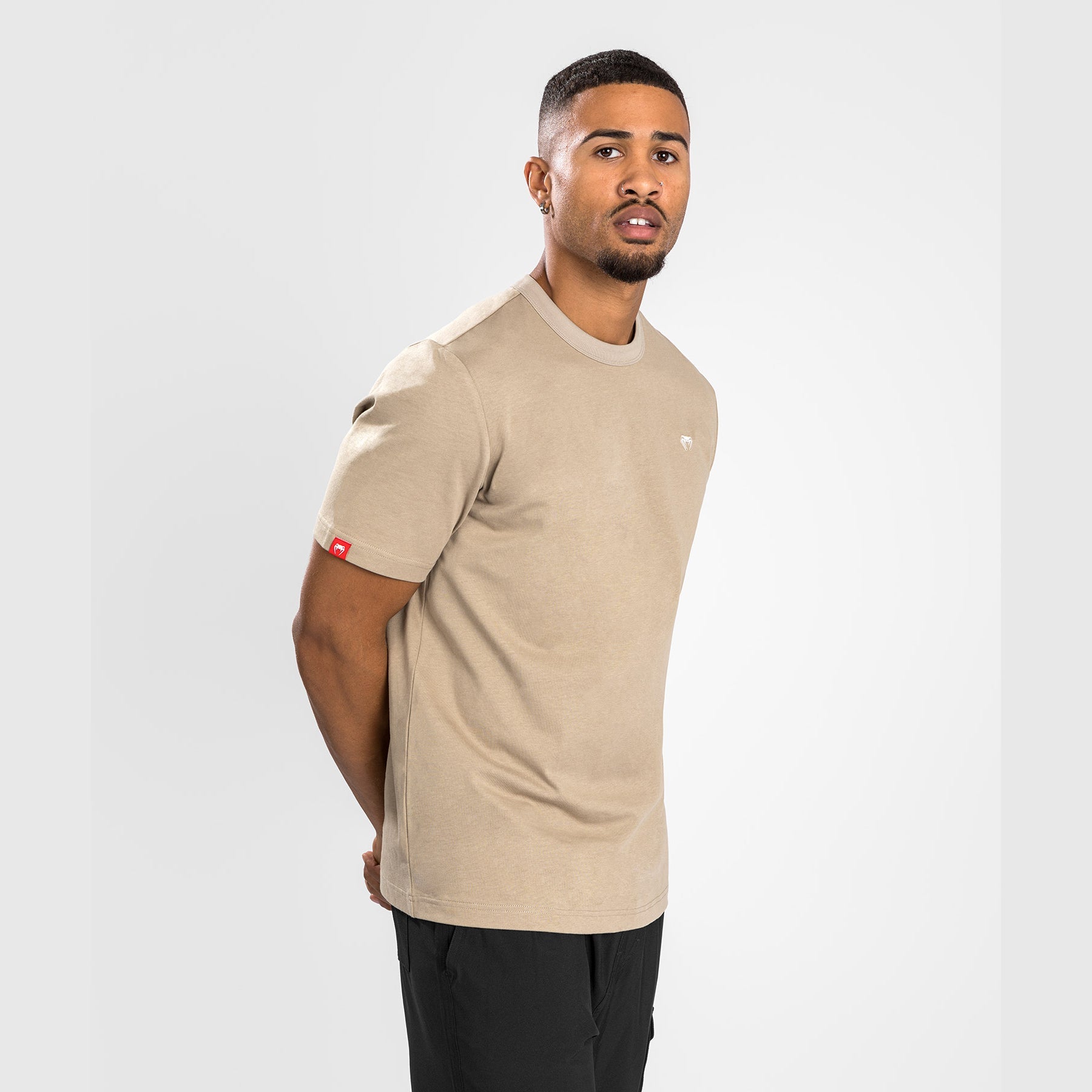 Venum Silent Power T-Shirt for Men - Lightweight, Breathable & Comfortable Sand Color - Perfect for MMA, Training & Casual Wear