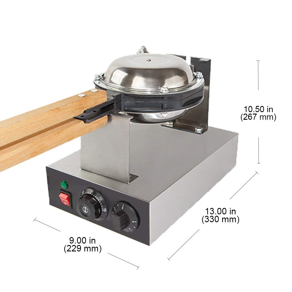 Electric Bubble Waffle Maker Machine - 110V Non-Stick Manual Waffle Iron for Homemade Egg Puffs & Bubble Waffles - Perfect for Breakfast, Desserts, and Party Snacks