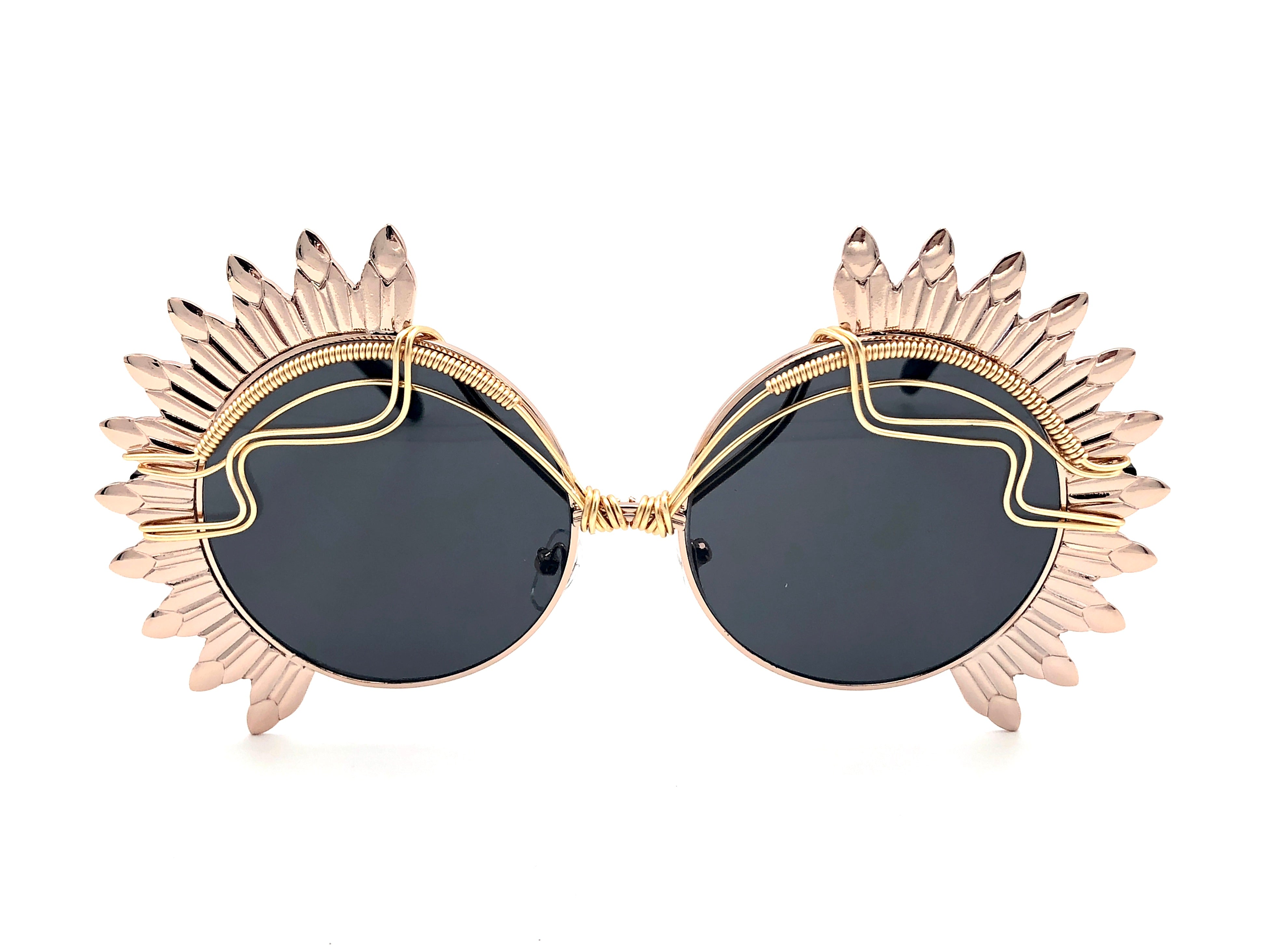 Sunflower Bronze Gold Cross Ring - Elegant Jewelry for Women, Perfect for Gifts, Weddings & Everyday Wear