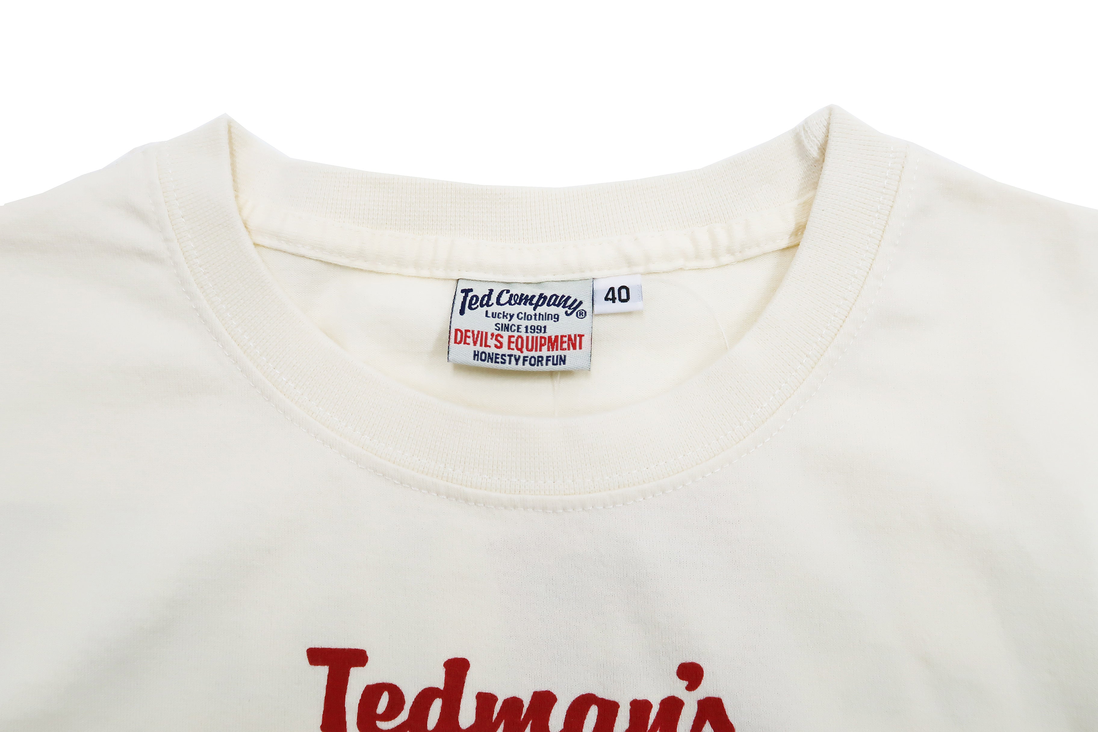 Tedman Men's Lucky Devil Military Graphic Short Sleeve T-Shirt - Casual Cotton Tee for Streetwear & Everyday Outfits | Off White TDSS 549