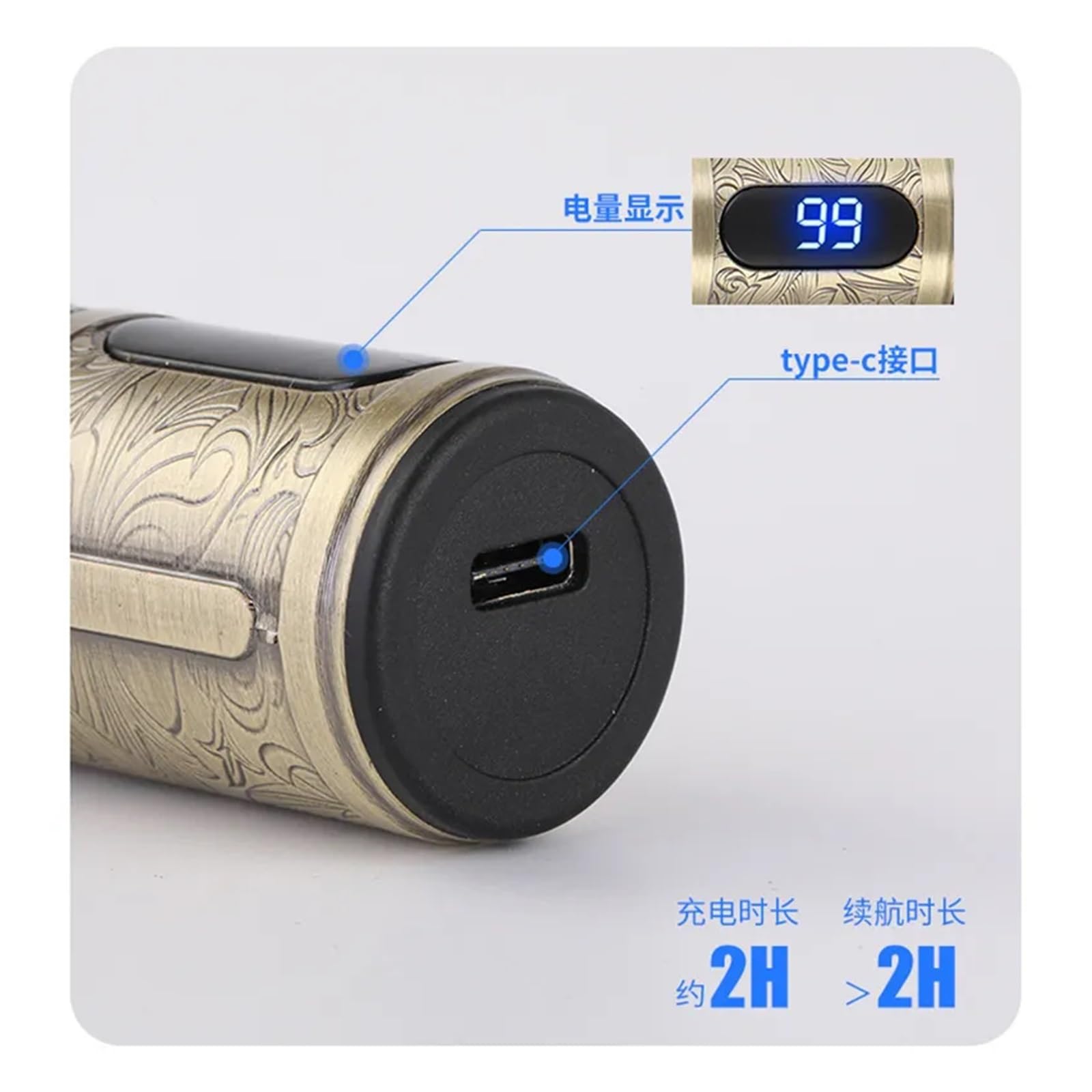 Professional T9 Men's Electric Shaver - Stainless Steel Cutter Head, Digital Display, Waterproof & Metal Body - Perfect for Home Grooming, Travel & Wet/Dry Shaving (Buddha Design)