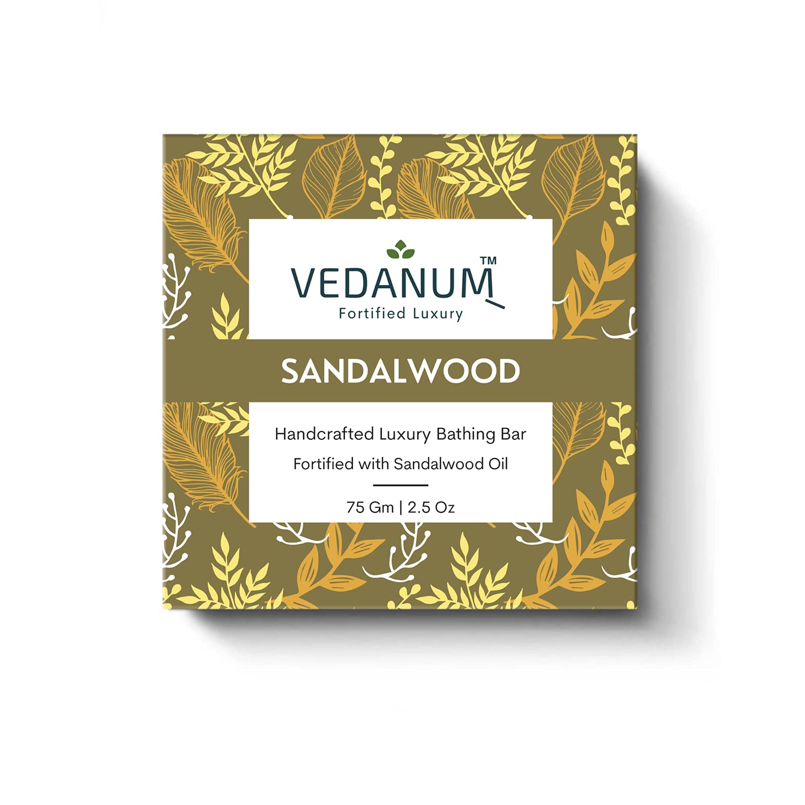 VEDANUM Handmade Sandalwood & Turmeric Soap - Natural Luxury Bath Bar for Skin Brightening & Acne Relief - Perfect for Spa, Gifts & Daily Skincare Routine