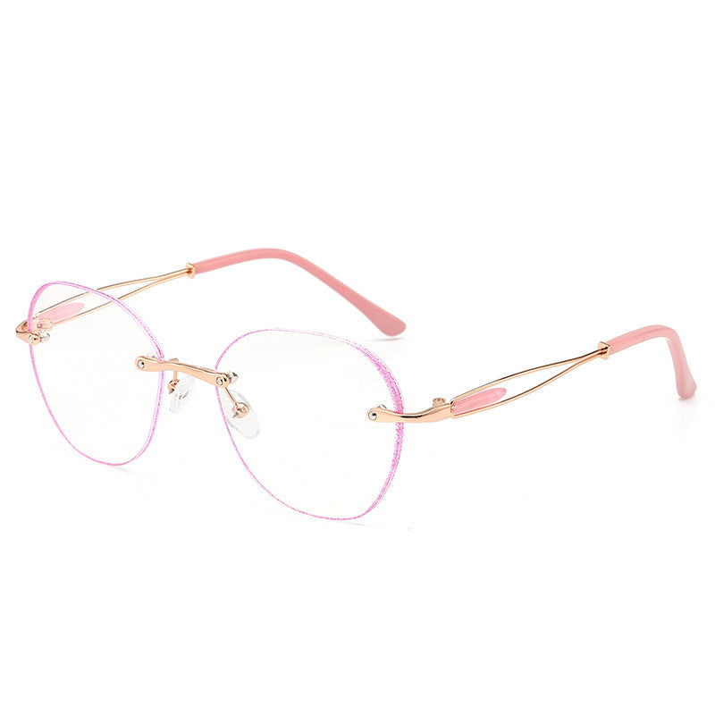 Women's Diamond Cut Anti Blue Light Reading Glasses - Stylish & Protective Eyewear for Computer Work, Reading & Screen Time