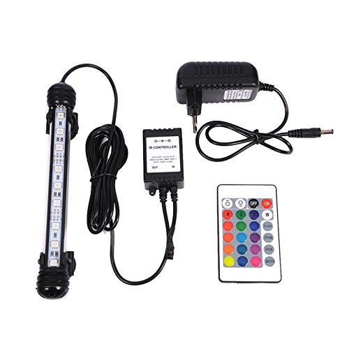 ULTECHNOVO LED Aquarium Light - 18cm Color Changing Submersible for Fish Tanks - Perfect for Crystal Glass Aquariums & Pet Play