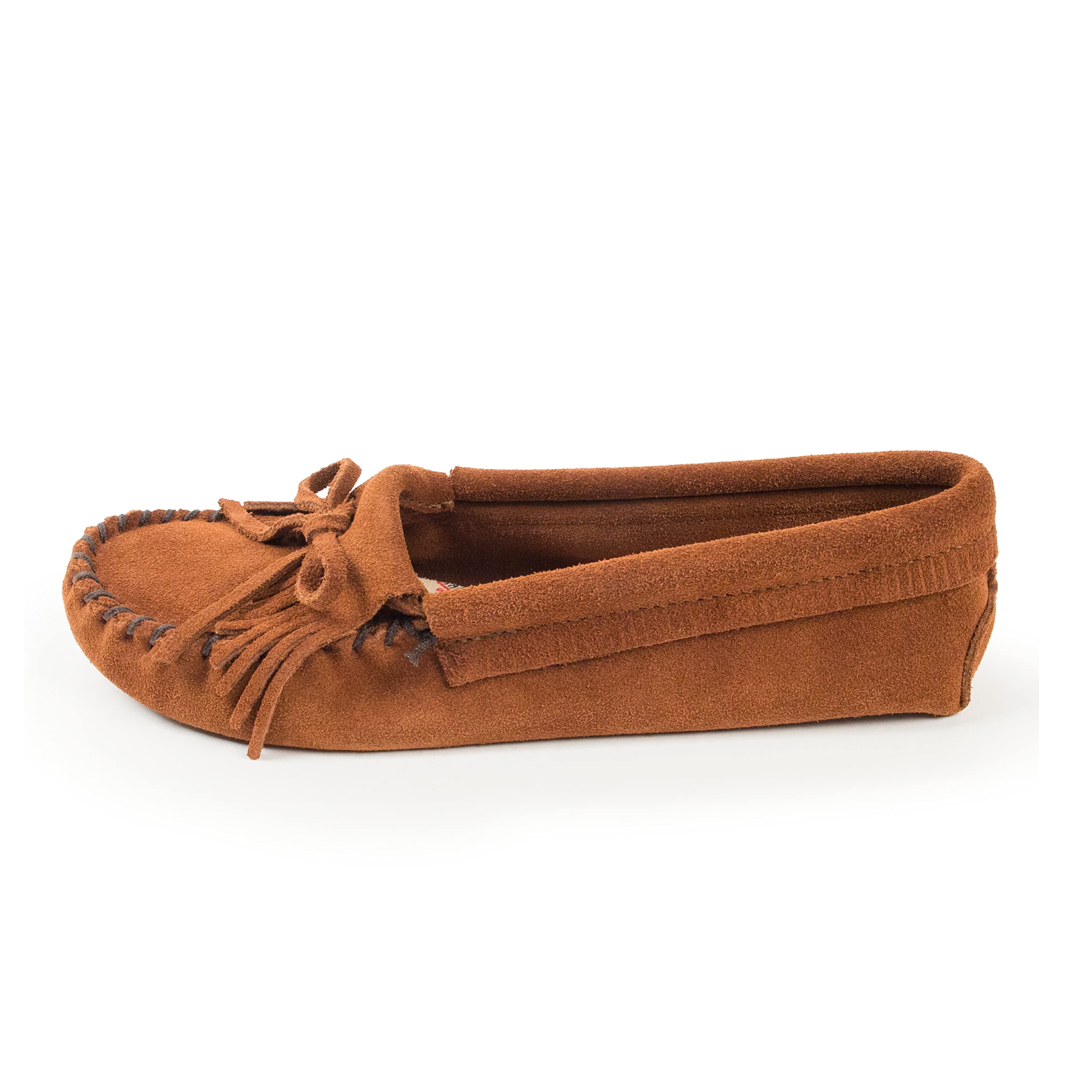 Minnetonka Women's Kilty Soft Leather Sole Moccasin Shoes - Comfortable Slip-On Loafers for Casual Wear, Office & Outdoor Activities