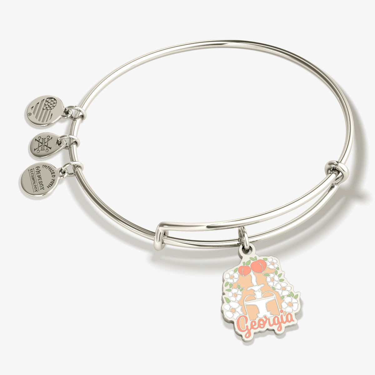 Georgia Charm Bangle Bracelet - Elegant Adjustable Women's Bracelet for Everyday Wear | Perfect Gift for Mom, Wife, Girlfriend | Ideal for Parties, Dates & Special Occasions