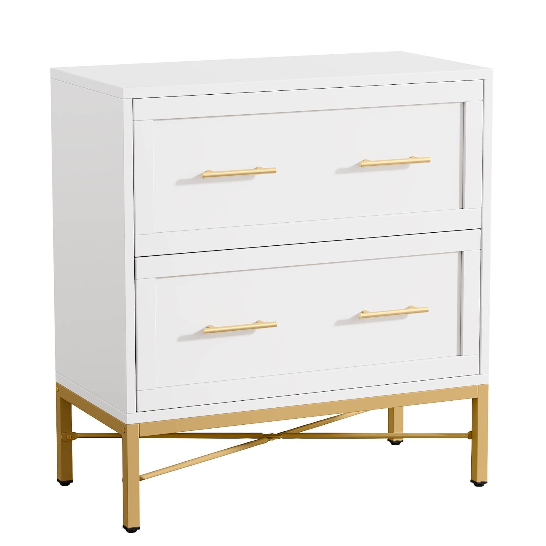 2-Drawer Lateral File Cabinet - Heavy Duty Metal Storage Cabinet with Lock, Printer Stand for Office & Home Organization - Perfect for Documents, Files & Office Supplies Storage