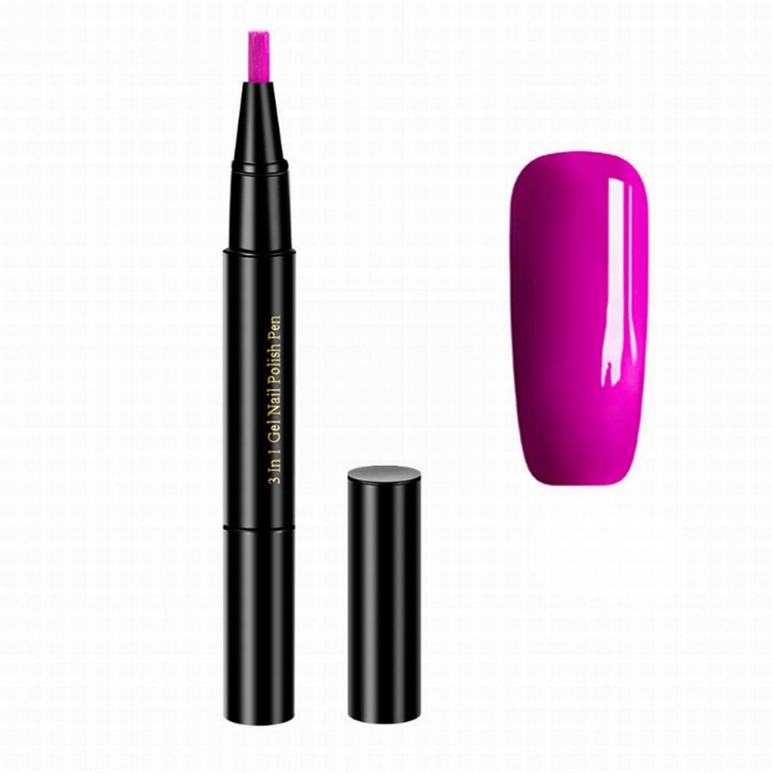 20 Colors Nail Gel Pen Set - 3 in 1 Nail Polish, Gel & Oil - 2ml Nail Art Pencils for Women & Girls | Perfect for Home Manicures, Salon Nail Designs & DIY Nail Art