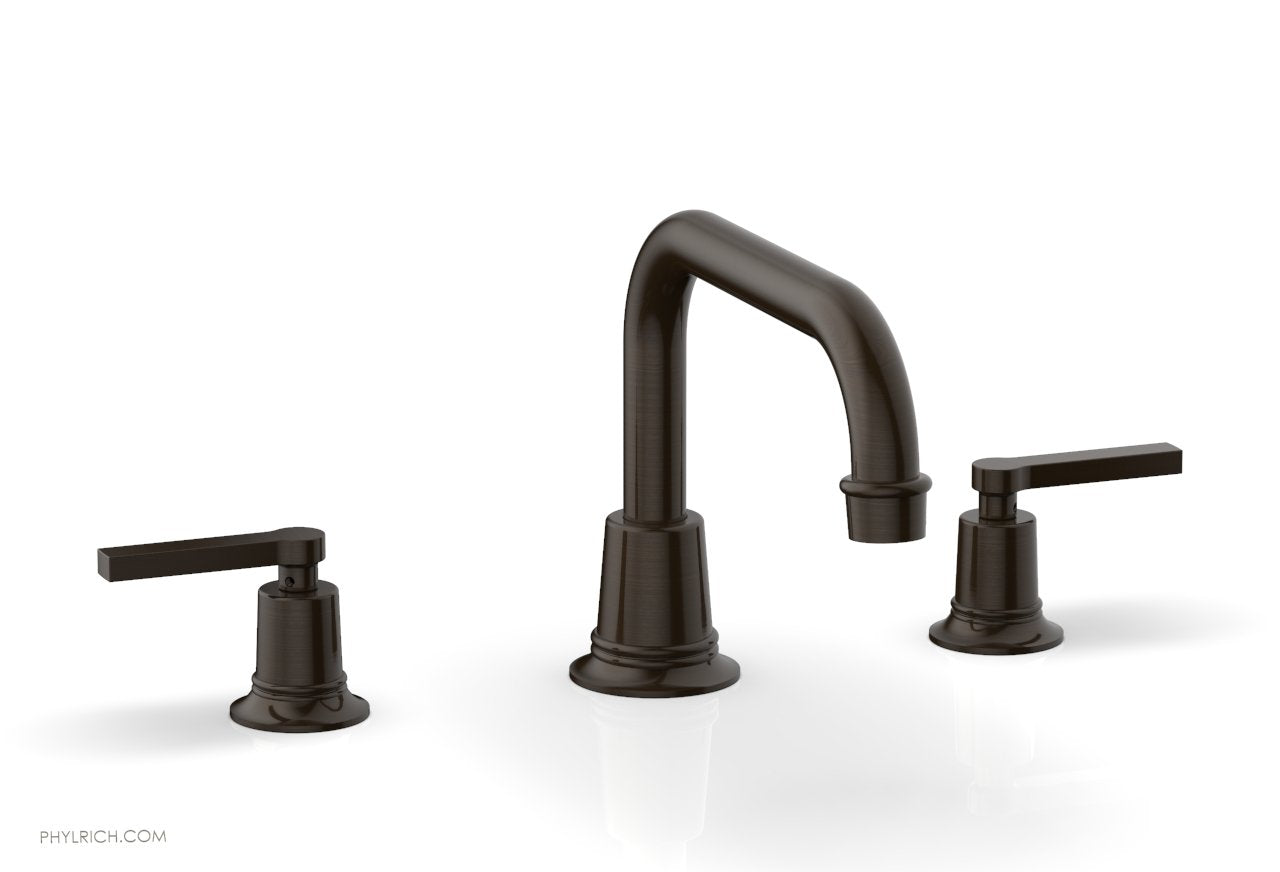 HEX MODERN Deck Tub Faucet Set with Lever Handles - Model 501 45 - Perfect for Bathroom Renovation & Modern Home Decor