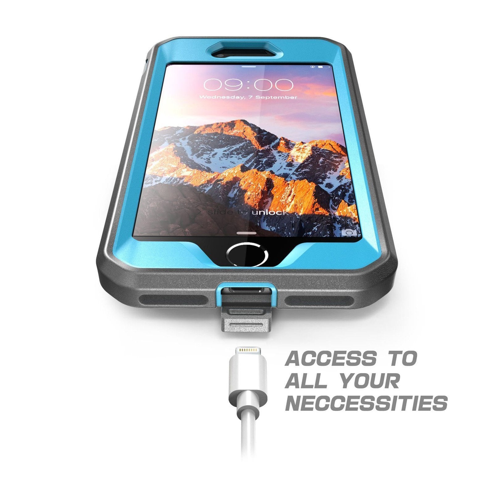 iPhone 7/8 Unicorn Beetle Pro Rugged Full Body Protective Case - Shockproof, Drop Protection & Scratch Resistant Cover for Everyday Use, Outdoor Activities & Travel (Blue)