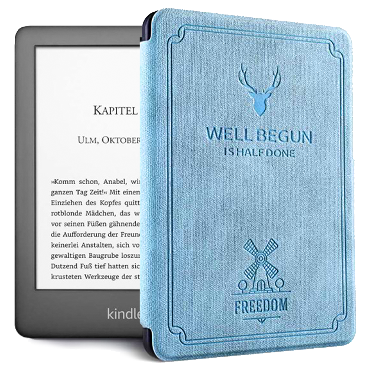 All New Kindle (2020) Smart Case & Plain Cover - Protective E-Reader Case for Reading, Travel & Daily Use