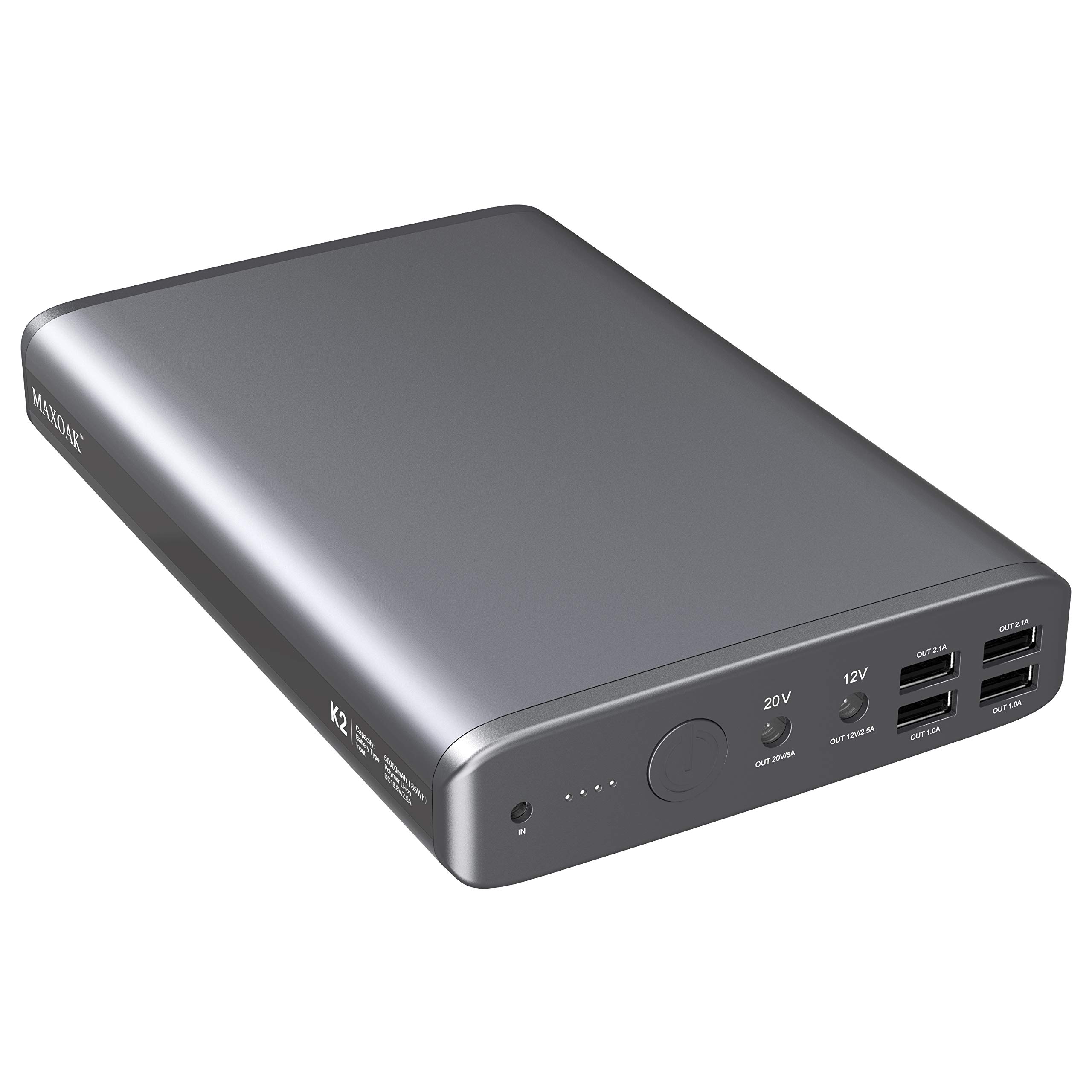 MAXOAK 185Wh/50000mAh Portable Laptop Power Bank - 130W Fast Charging External Battery Pack for MacBook, Dell, HP, iPad, iPhone | Perfect for Travel, Business Trips & Remote Work