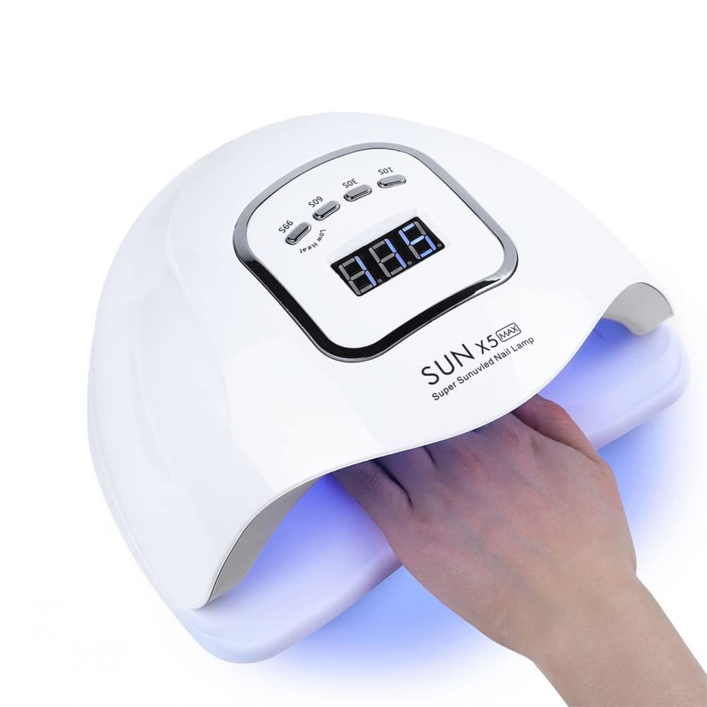 Sun X5 Max 150W UV LED Nail Lamp for Gel Polish Curing - Professional Phototherapy Machine with Induction Baking, Fast Drying, EU Plug - Perfect for Home & Salon Manicures