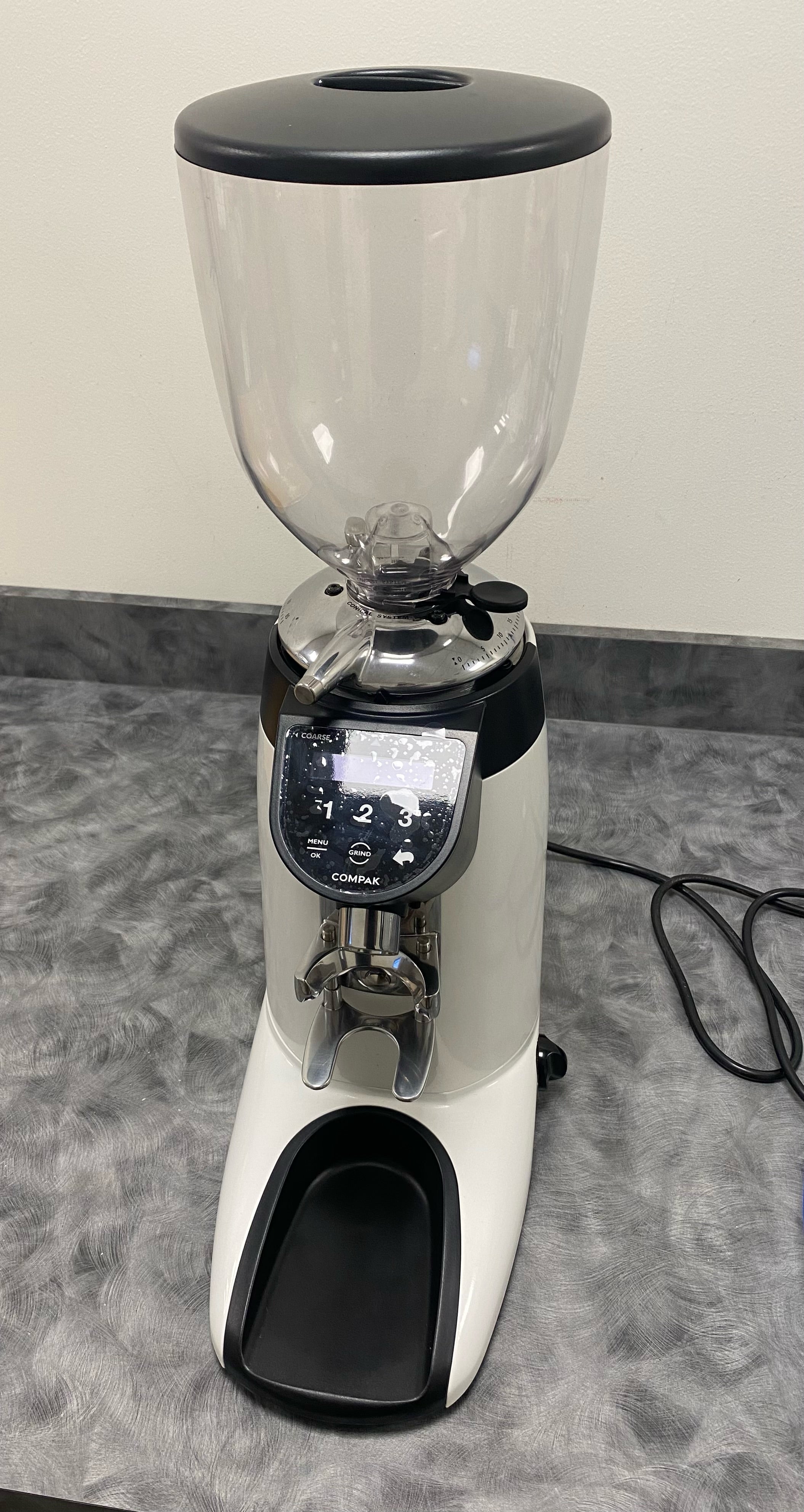 Compak E10 Conic Essential On Demand Coffee Grinder - Commercial Grade Espresso Grinder (Open Box 779890) | Perfect for Coffee Shops, Restaurants & Home Baristas
