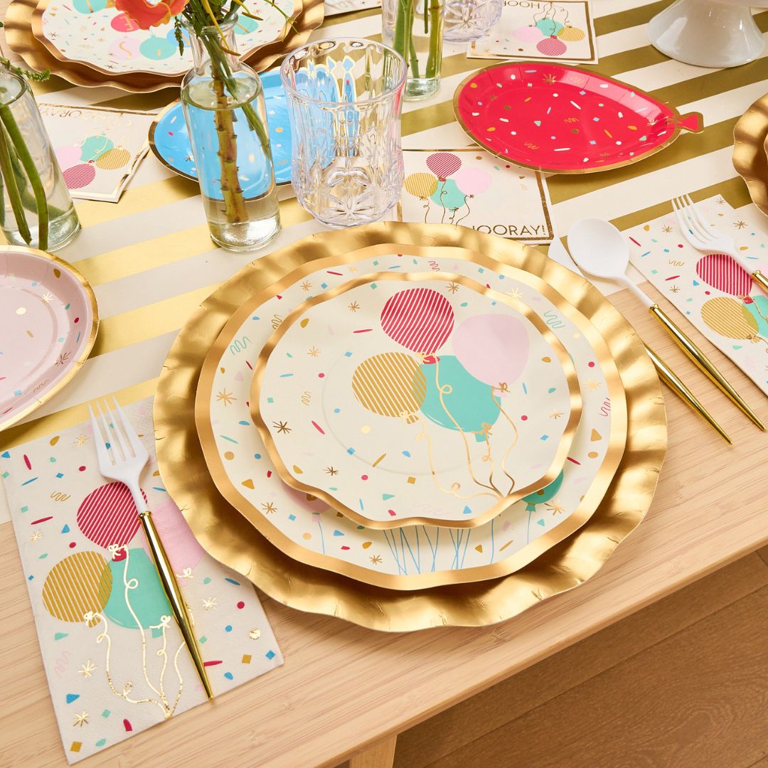 Elegant Party Table Setting Kit - Premium Dinnerware & Decor for Celebrations, Weddings & Holidays | Perfect for Home, Events & Special Occasions
