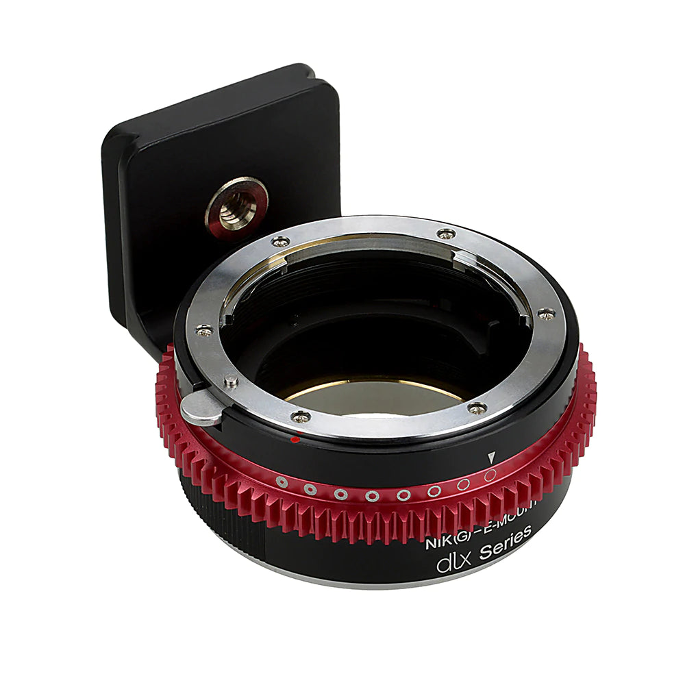 FotodioX Nikon F Mount G Type Lens to Sony E Mount Camera Adapter DLX Series Mark II - Compatible with Sony Mirrorless Cameras for Photography & Videography