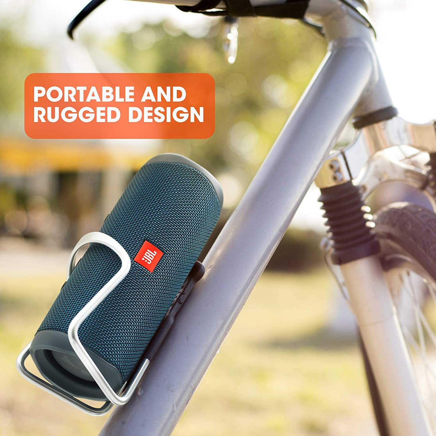 JBL Flip 5 Waterproof Portable Bluetooth Speaker - Wireless Stereo Pairing, 12 Hours Playtime, IPX7 Rating - Perfect for Travel, Beach, Pool Parties & Home Use - Includes Microfiber Cleaning Cloth - Gray Stone