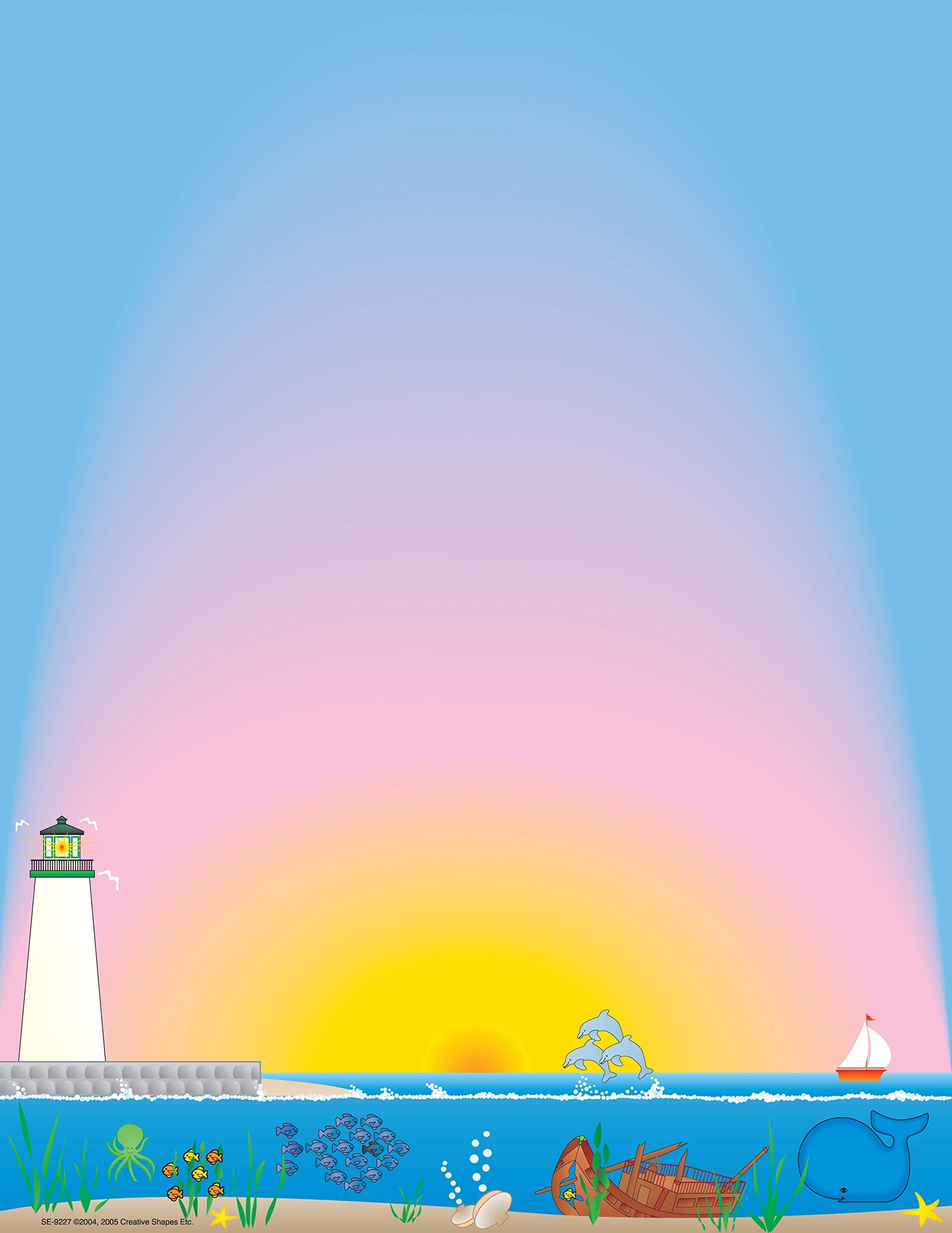 Premium Designer Paper for Scrapbooking, Card Making & DIY Crafts - Lighthouse Themed Stationery for Home Office & Creative Projects