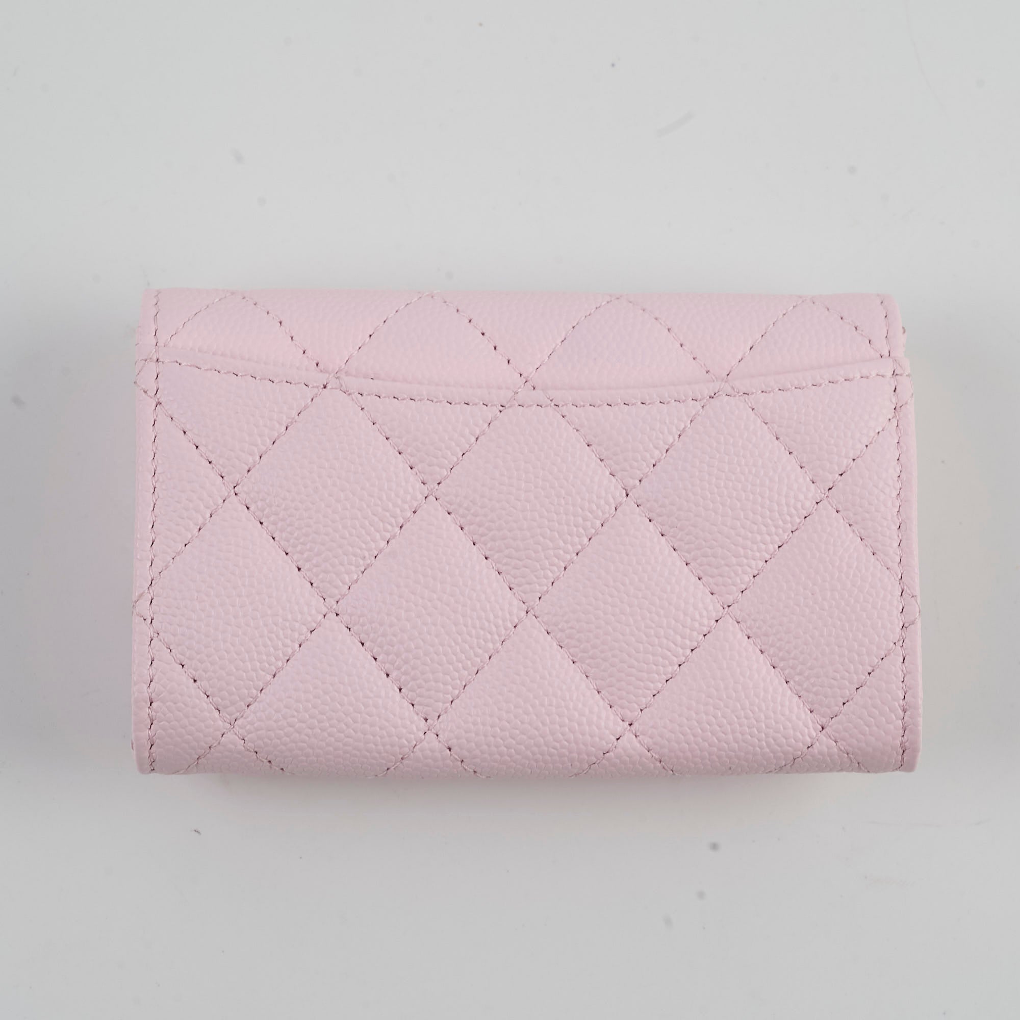 Chanel Caviar Quilted Flap Card Holder in Baby Pink - 32 Series | Luxury Compact Wallet for Everyday Use & Special Occasions