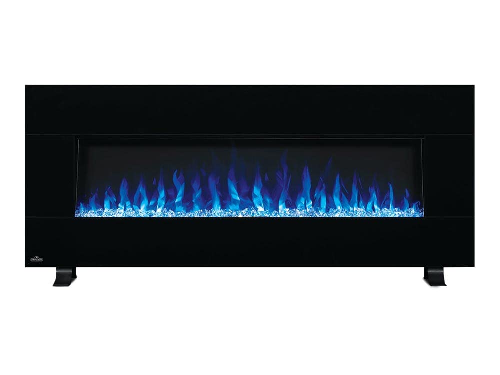 Napoleon Harsten 50 Inch Electric Linear Fireplace - Modern Black Wall Mounted Fireplace Heater for Living Room, Bedroom & Office | Energy Efficient Indoor Electric Fireplace with Realistic Flame Effect