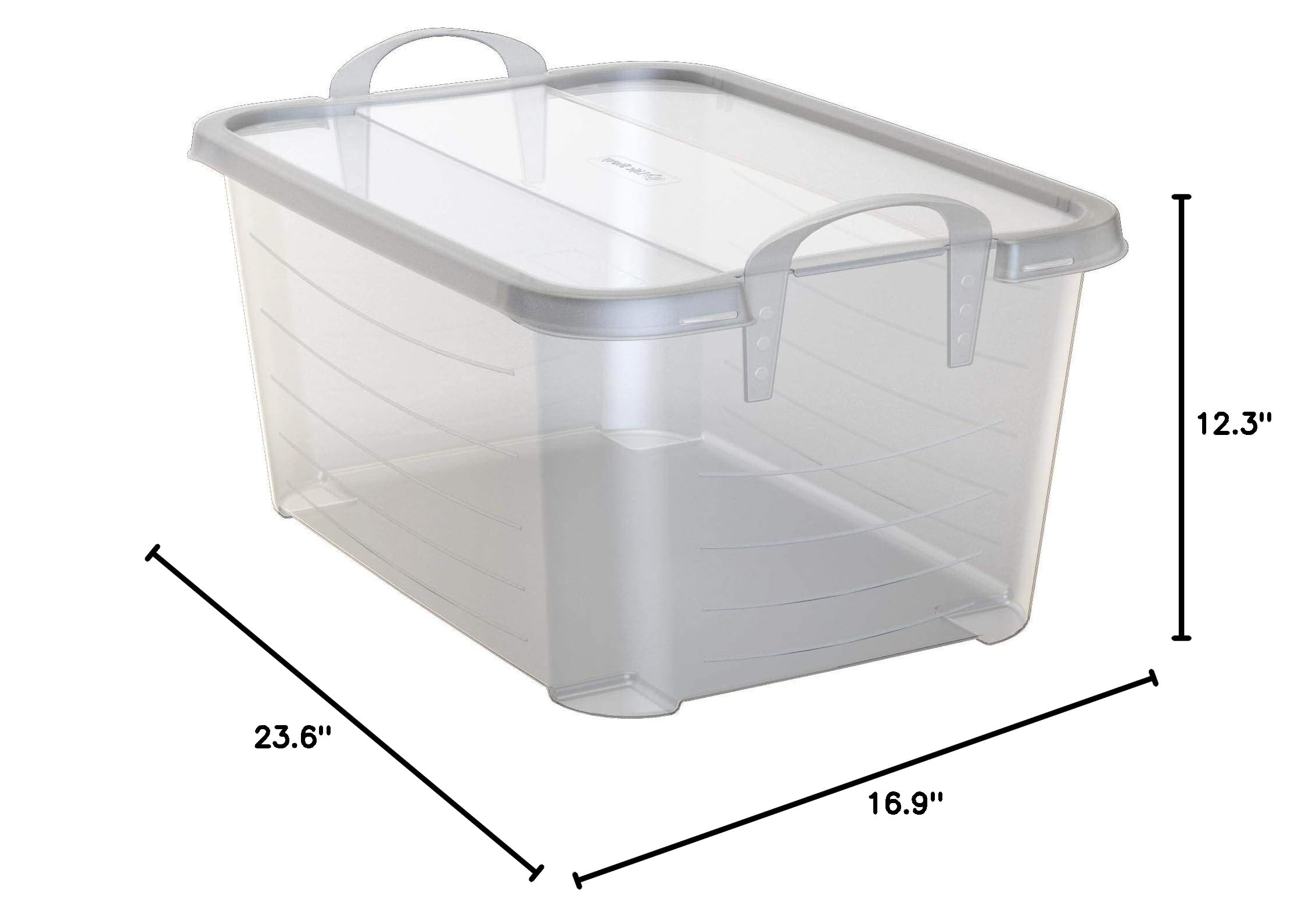 Clear Stackable 55 Quart Closet Storage Boxes (8 Pack) - Durable Organizer for Clothes, Toys & Home Essentials | Perfect for Bedroom, Closet & Garage Organization
