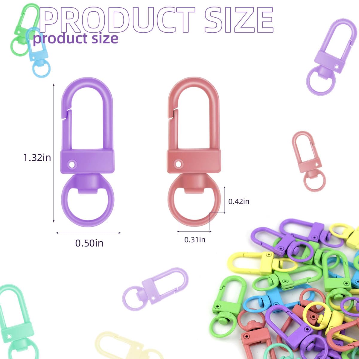 36 Pcs Metal Lobster Claw Clasps for Jewelry Making & DIY Crafts
